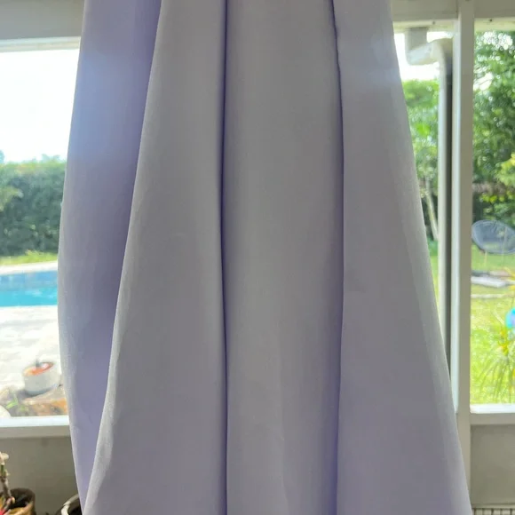 Oscar de la Renta Light Purple Satin Robe - Picture 15 of 15